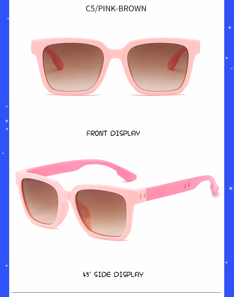Hot Selling Fashion Trend Manufacturers Wholesale Flexible Kids Eyewear Unisex Sun Glasses Children Fancy Sunglasses