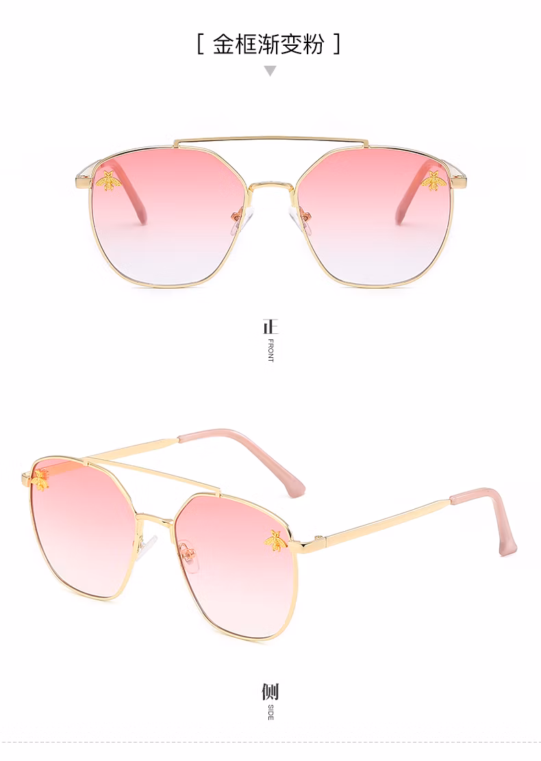 2021 Large Windproof Motorcycle Olive Red Pink Green Rose Titanium Retro Mens and 18K Metallic Black 18 K Gold Kids Baby Round Flower Millionaire Sunglasses