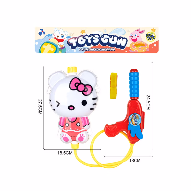 2024 Summer Hotselling Pull-out Backpack Water Gun Kids Outdoor Fun Toys