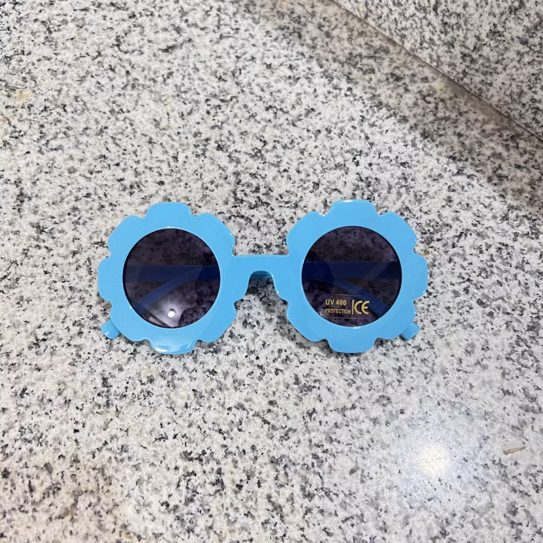 Sunglasses for Kids Round Flower Cute Glasses UV 400 Protection Children Girl Boy Gifts
