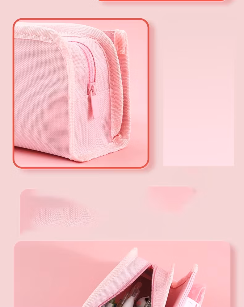 Moka High Capacity Ins Style Canvas Pencil Case Oxford Pencil Bags Coin Purse for Children Kids Girls Study School