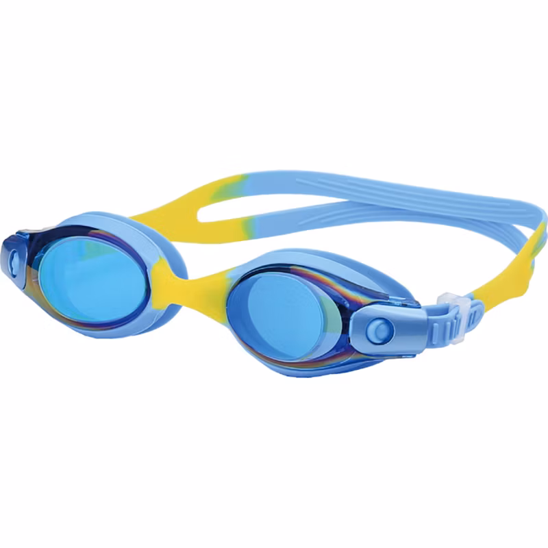 High Quality Junior Kids Colorful Silicone Swimming Goggle Anti Fog UV Protection Quick Adjust Children Swimming Glasses