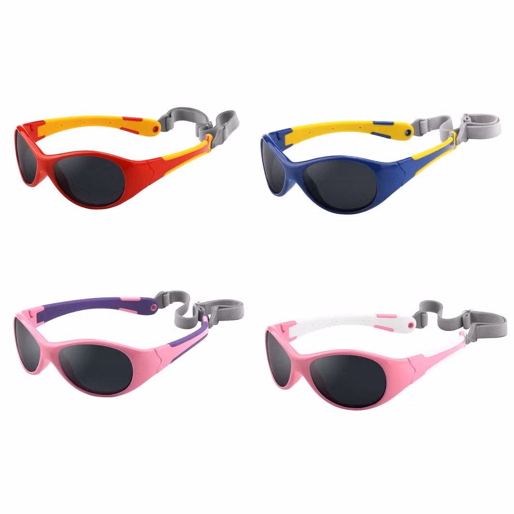 Kids Wrap Hot Selling Wholesale Eyewear Frames Classic Rope Comfortable Shades Sports Custom Logo Sunglasses 2023