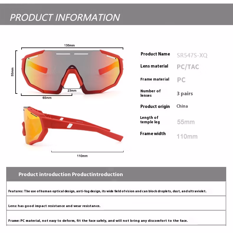 High Quality Kids Cycling Goggles Marathon Running Polarized Glasses Outdoor Mountaineering Windproof UV Protective Sunglasses