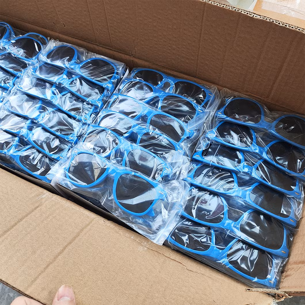 Promotion Sunglasses Printed Logo Sun Glasses Rice Nails Rainbow Party Glasses