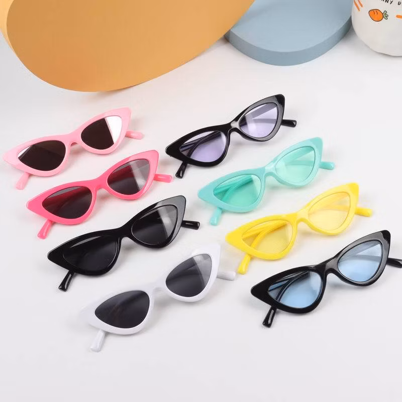 UV400 New Cat Eye Kids Sunglasses Boys Girls Triangle Sun Glasses Baby 2-8years Outdoor Shades