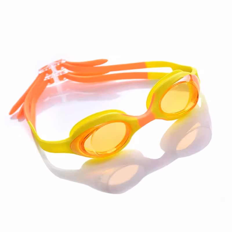 Kids Children Baby Swim Goggles High Quality One-Piece Silicone Frame Gasket Anti-Fog UV-Protective PC Lens