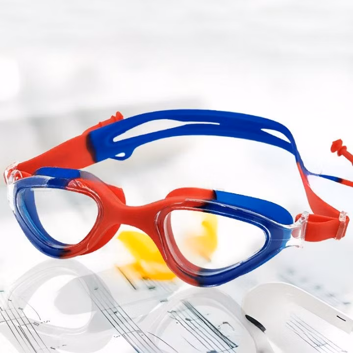 OEM Adult Waterproof and Fog-Proof HD Transparent Racing Swimming Goggles