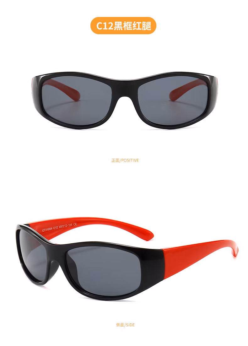 2023 Superhot Colorful Kids Outdoor Tac Polarized UV400 Blocking Sunglasses Light Weight Children Sports Outdoor Sunglasses