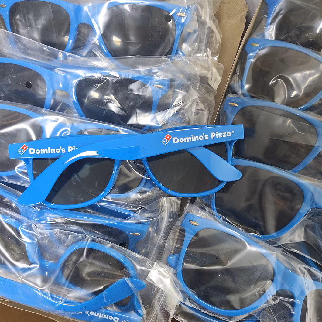 Promotion Sunglasses Printed Logo Sun Glasses Rice Nails Rainbow Party Glasses