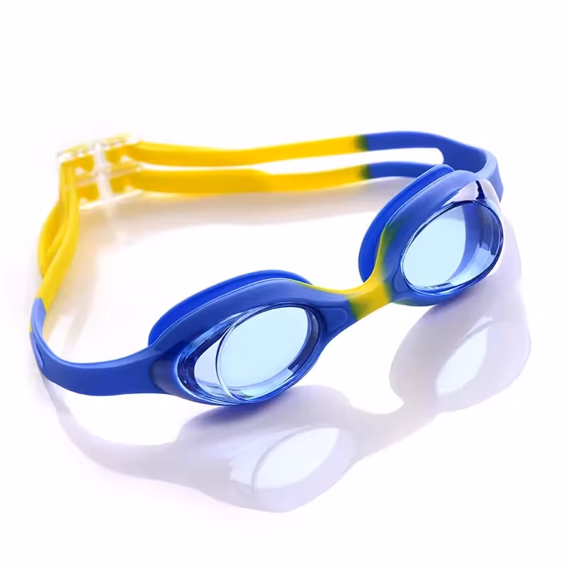 Kids Children Baby Swim Goggles High Quality One-Piece Silicone Frame Gasket Anti-Fog UV-Protective PC Lens