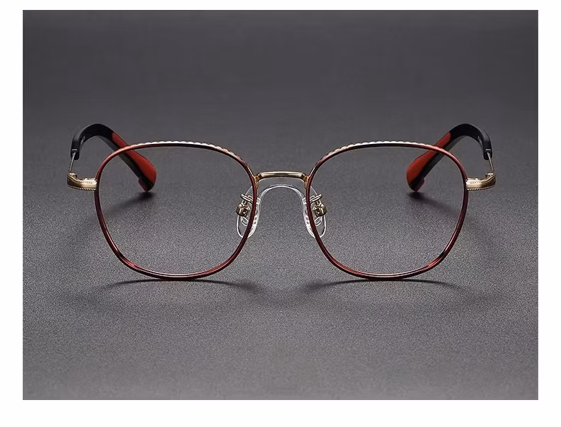 80934 Custom Classic Optical Eyeglasses Ultralight Eyewear Pure Titanium Glasses Frames Rimless Glasses for Child Teenager