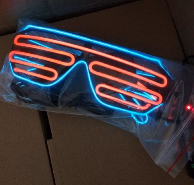 fashion LED Glasses Creative Luminous Party Light up LED Sunglasses for Kids