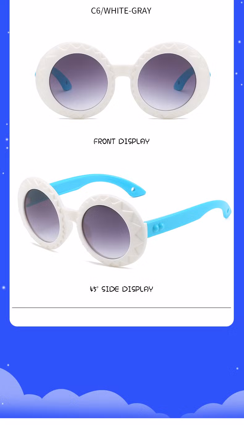 Hot Sale Factory Customized Designer Cross Border New Kids Eyewear Fashionable Sun Glasses Children Sunglasses