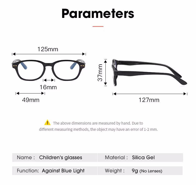 Ready to Ship Round Tr90 Flexible Silicone UV400 Kids Children Computer Anti Blue Light Blocking Glasses for Boys and Girls