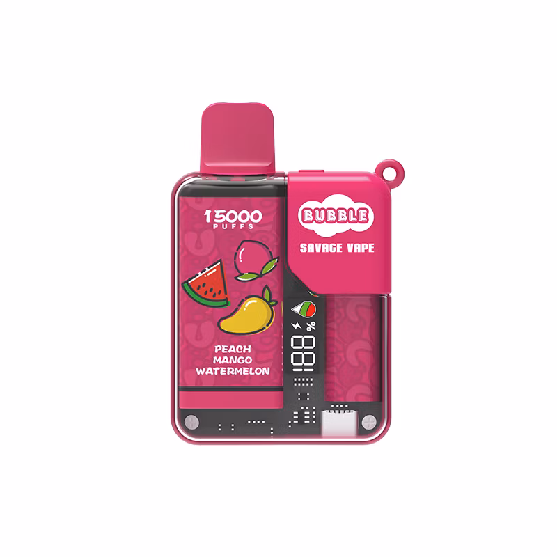2024 New Released 25ml E-Liquid Type-C Rechargeable Disposable Vape Pod Savage Bubble 15000 Puff 10 Flavors Disposable Vape 13000 Puffs Bar Child Lock Function