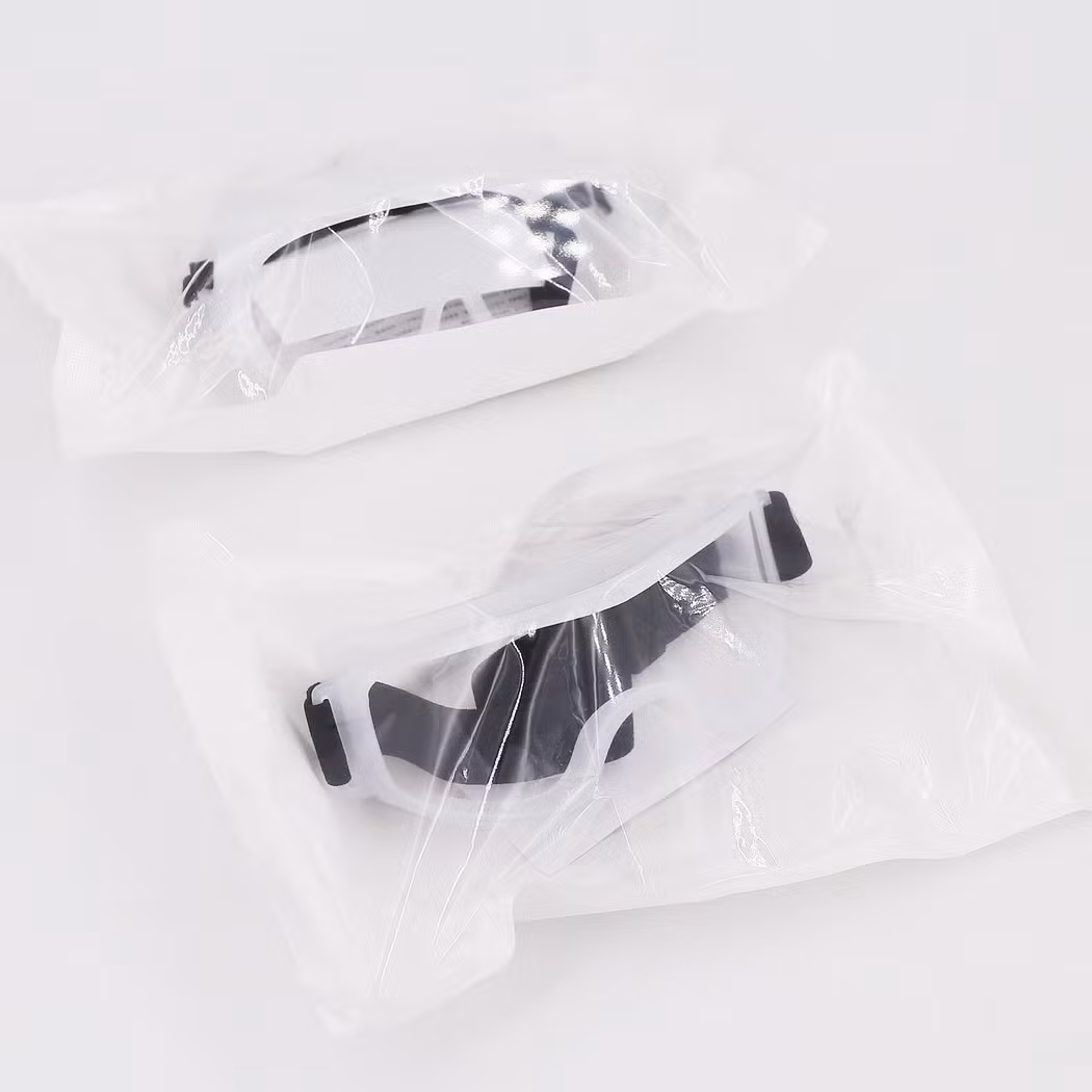 Anti-Fog Dust Proof Eye Protector Transparent Safety Medical Goggles with Elastic Head Band