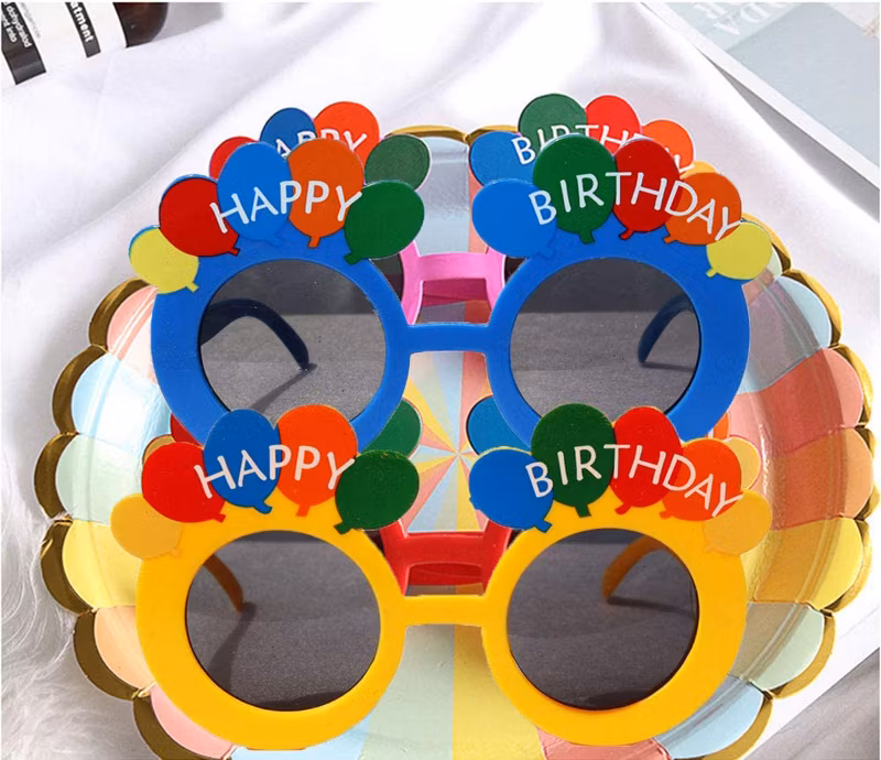 Funny Hawaiian Tropical Sunglasses Summer Daisy Sun Glasses Flower Eyewear Costume Dance Sunglass Party Glasses for Beach Indoor Pool Photo Booth Props