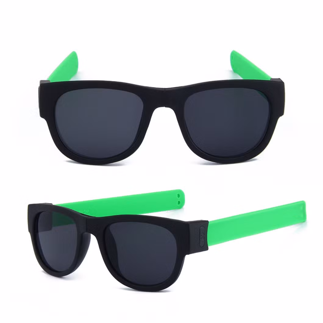 Adult Children Pop Mirror Silicone Sunglasses Silicone Folding Sunglasses