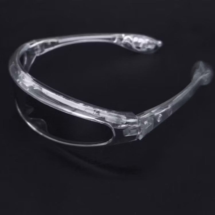 2024 New Design LED Sun glasses Party Glasses Glow in The Dark Luminous Glasses Acrylic Net Red Flash Cheer Sunglasses