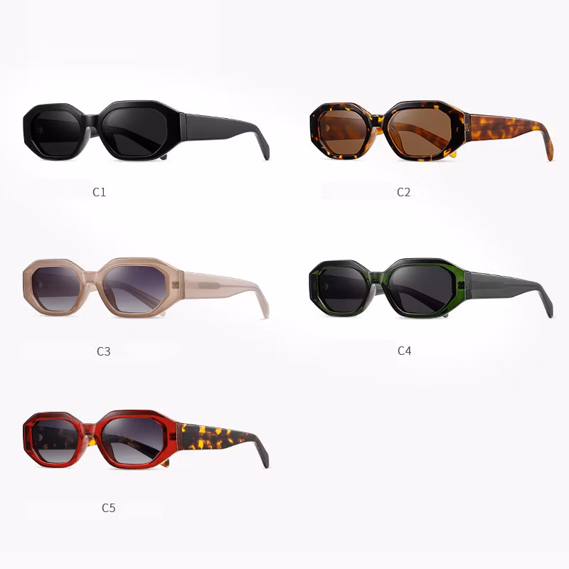 New European and American Fashion Small Frame Trendy Personalized Cat Eye Sunglasses Wide Eyeglasses Tr Sunglasses for Women