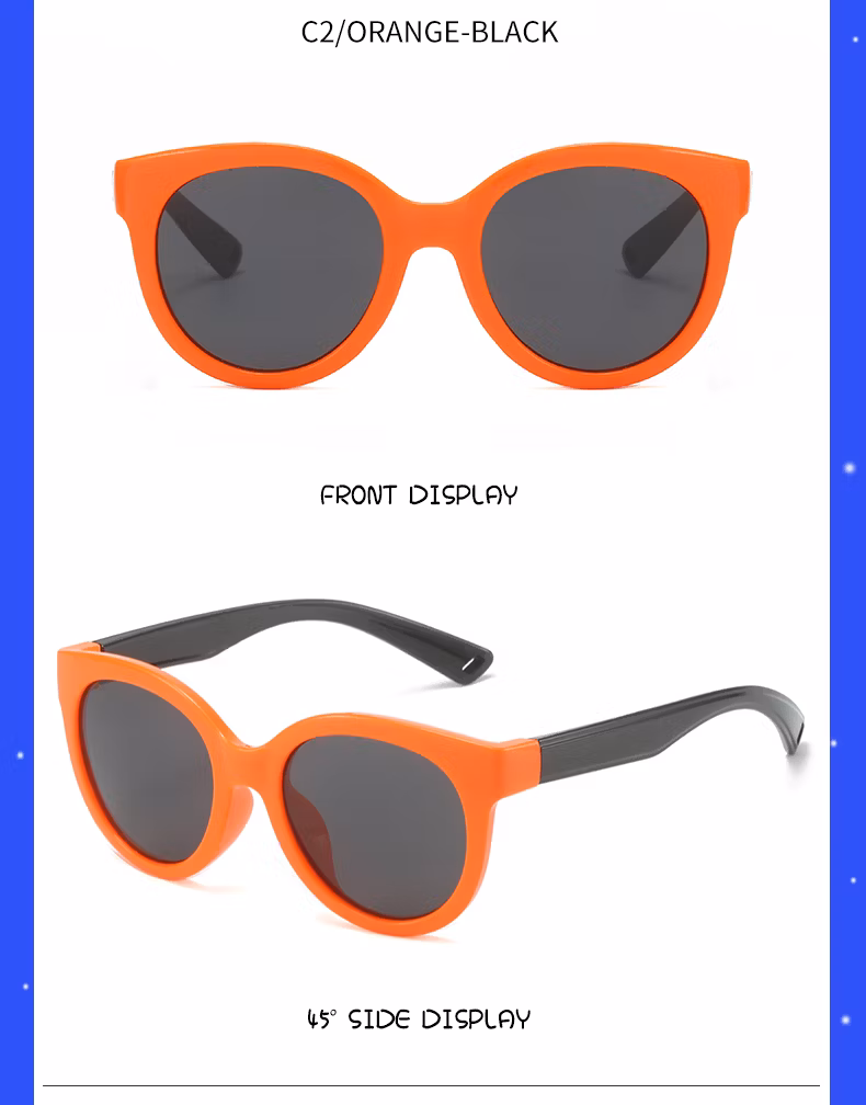 New Kids Eyewear Hot Sale Factory Customized Designer Fashionable Boys Girls Sun Glasses Children Sunglasses