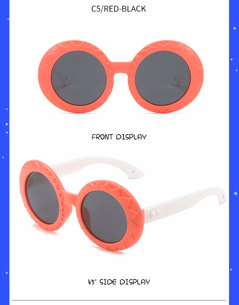 Hot Sale Factory Customized Designer Cross Border New Kids Eyewear Fashionable Sun Glasses Children Sunglasses