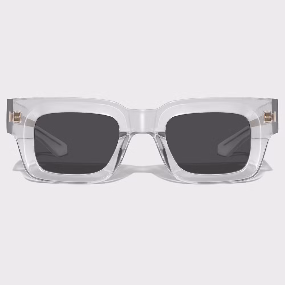 Yeetian Classic Clear Small Square Eyewear Frame Designer Acetate Rectangle Sunglasses for Men