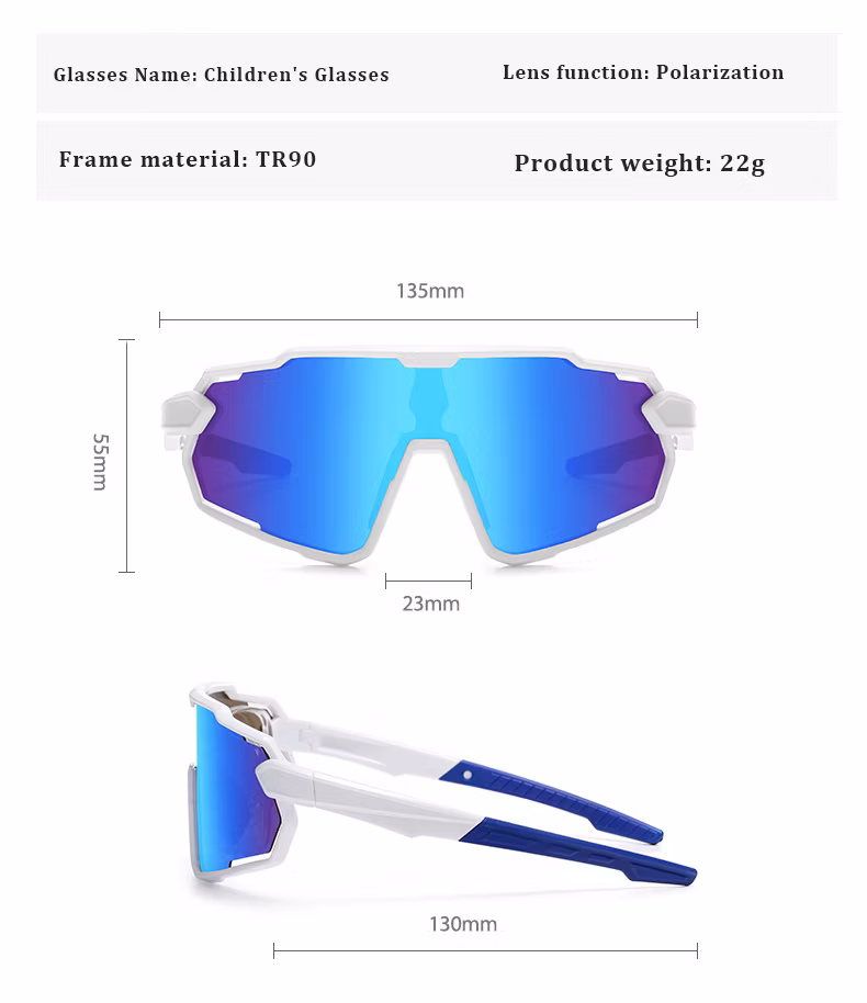 Popular Designer Manufacturer Wholesale Children&prime;s Outdoor Kids Lentes De Sol Cycling Nearsighted Kids Fashion Sports Sunglasses