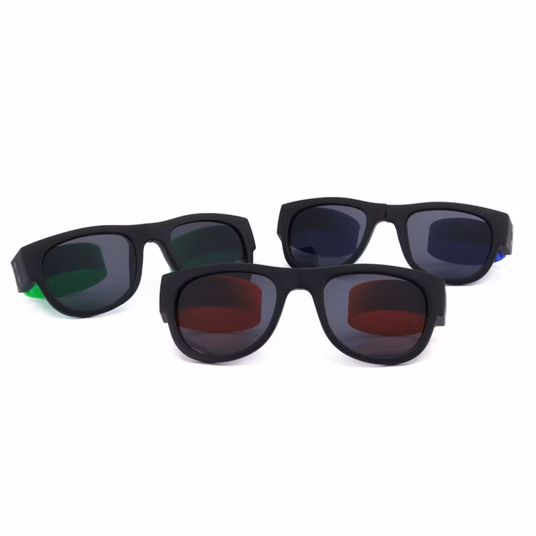 Adult Children Pop Mirror Silicone Sunglasses Silicone Folding Sunglasses