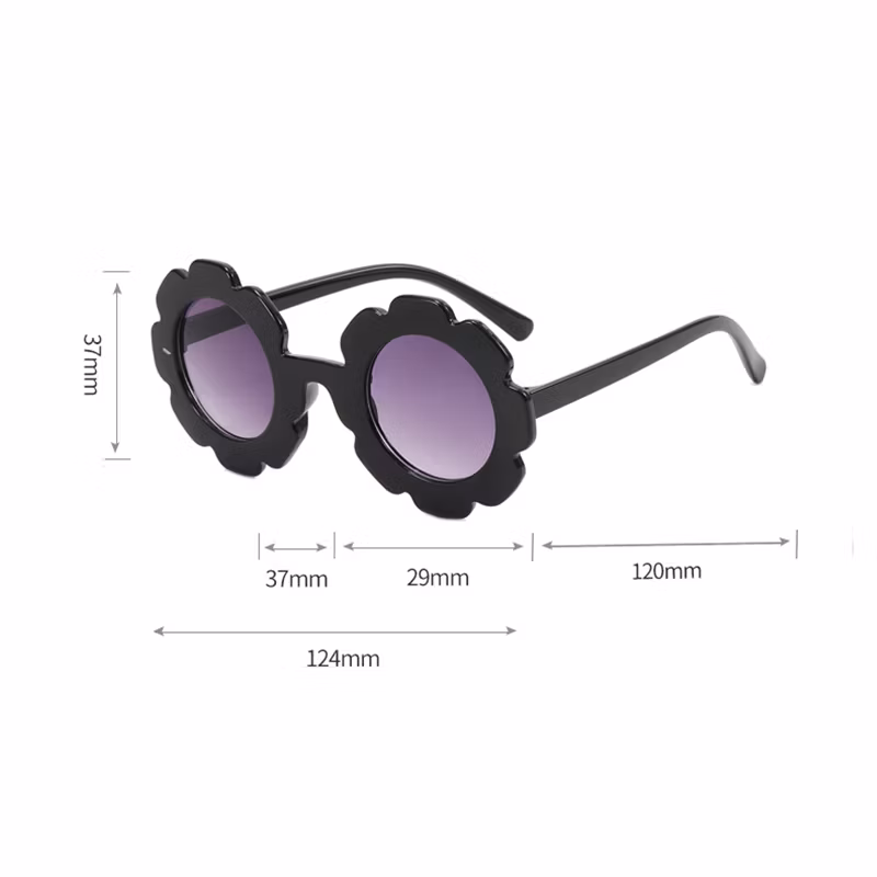 Sunglasses for Kids Round Flower Cute Glasses UV 400 Protection Children Girl Boy Gifts