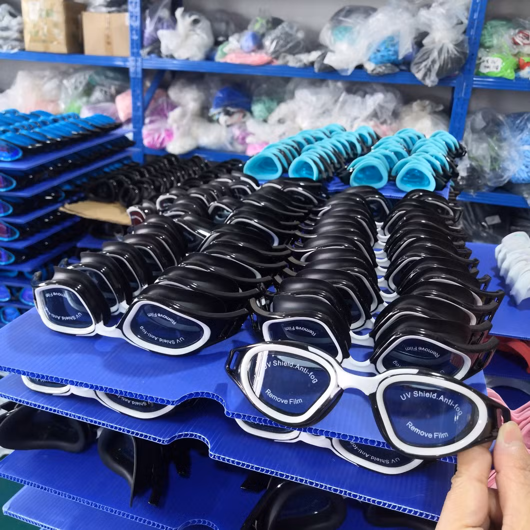 New Silicone Anti-Fog Big Frame Swimming Glasses for Children