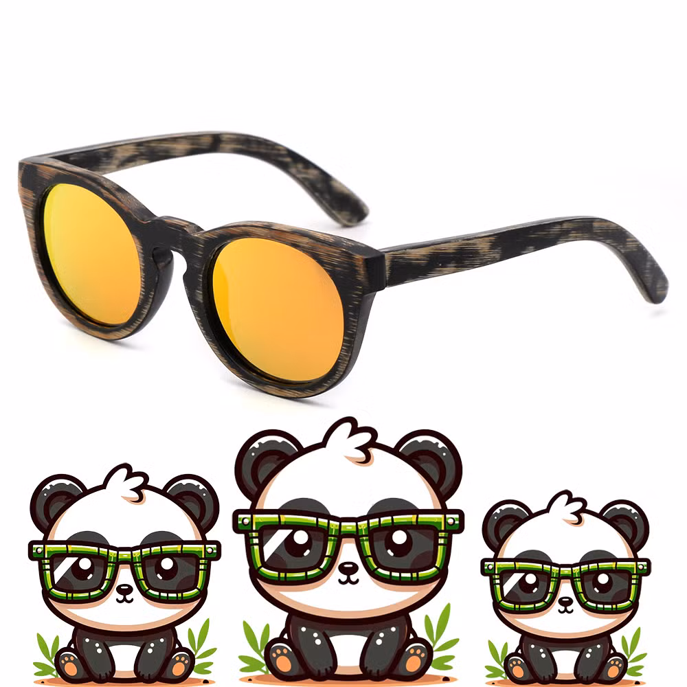 Handmade Bamboo Kids Fashion Eco-Friendly Sunglasses
