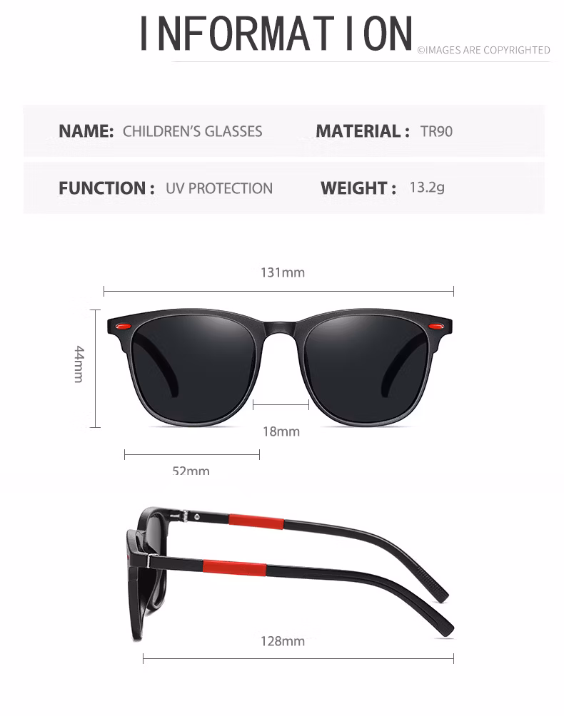 Ready to Ship New Pattern Colorful Tr90 Kids Children Anti Ultraviolet Proof Sunglasses for Boys and Girls Wholesale