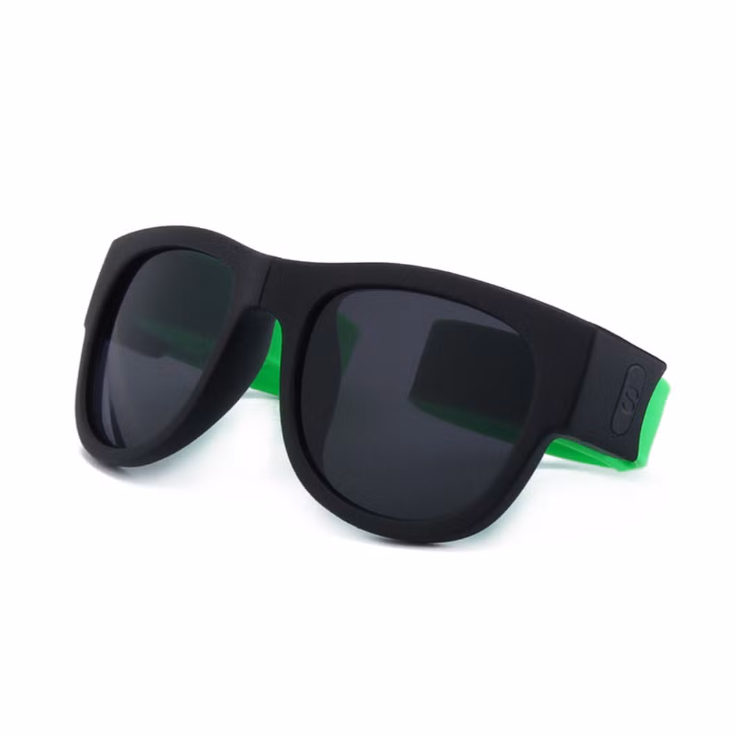 Adult Children Pop Mirror Silicone Sunglasses Silicone Folding Sunglasses
