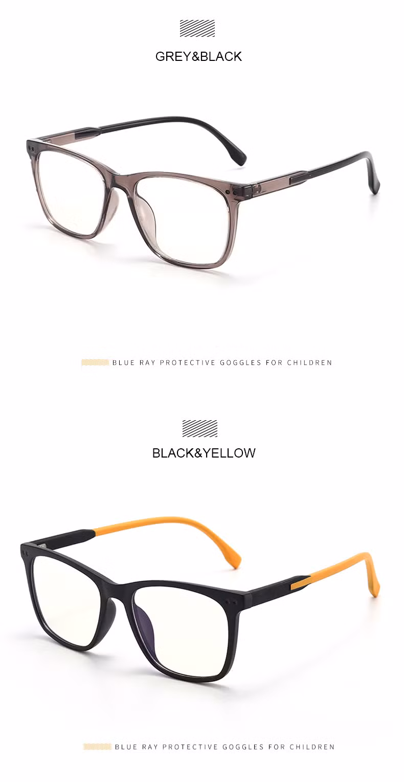 Ready to Ship in Stock Fast Dispatch 2023 Custom Logo Unisex UV400 Filter Kids Tr90 Flexible Computer Gaming Blue Light Blocking Glasses for Children