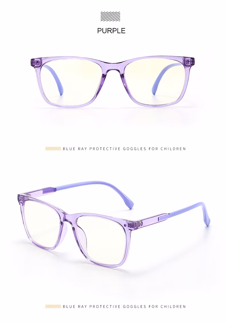 Ready to Ship in Stock Fast Dispatch 2023 Custom Logo Unisex UV400 Filter Kids Tr90 Flexible Computer Gaming Blue Light Blocking Glasses for Children