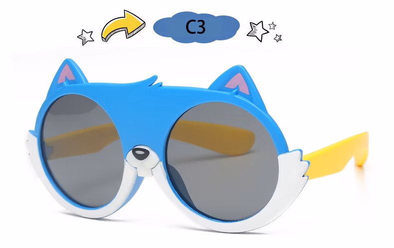 2022 Best Selling Hot Popular Trendy High Quality Cute Animals Kids Eyewear Children Custom Logo Tac UV400 Polarized Lenses Fashion Sunglasses