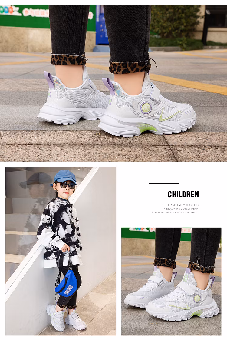 2024 New Small White Shoes Children&prime;s Casual Shoes