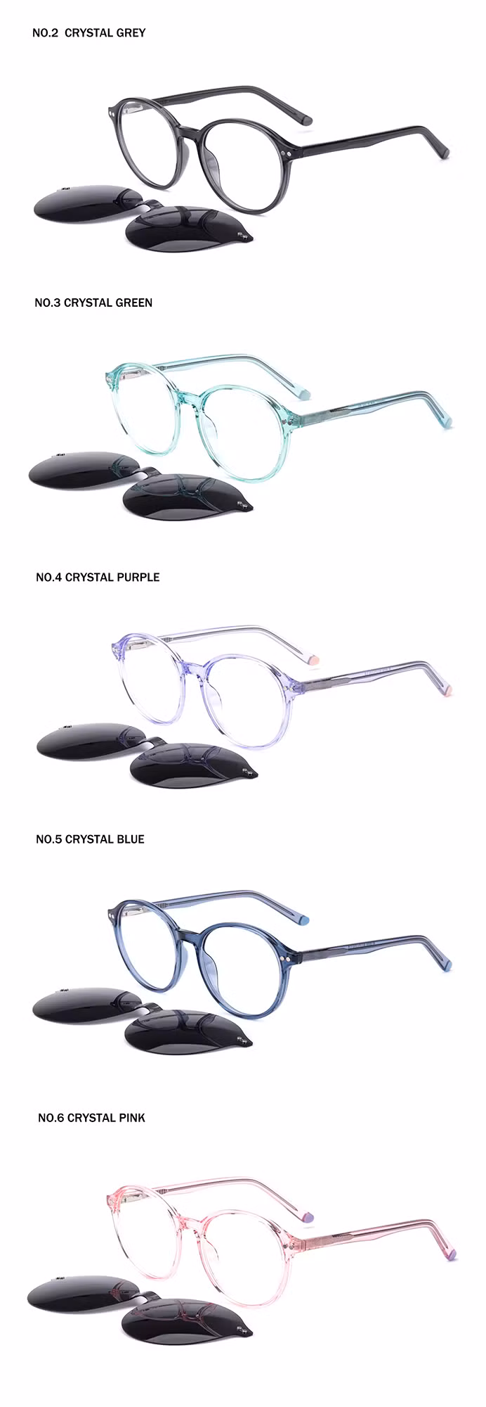 High Quality Hand Made Round Children Acetate Optical Eyeglasses Frames