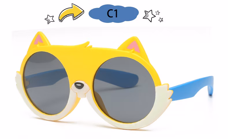 2022 Best Selling Hot Popular Trendy High Quality Cute Animals Kids Eyewear Children Custom Logo Tac UV400 Polarized Lenses Fashion Sunglasses