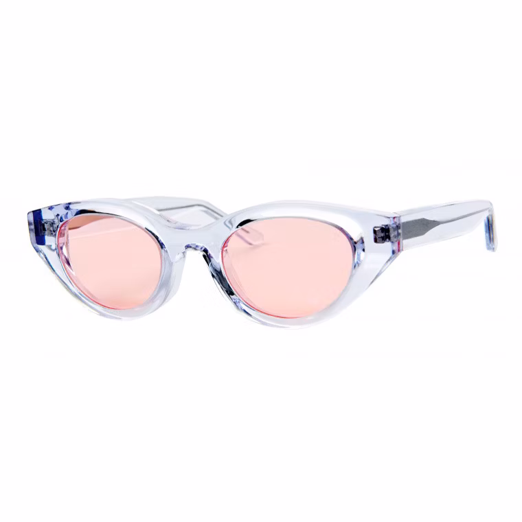 Yeetian Colorful Lenses Logo Customized Eyewear Small Cat Eye Sunglasses for Ladies