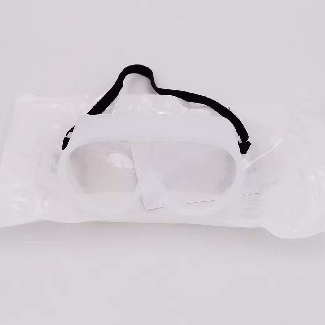 Anti-Fog Dust Proof Eye Protector Transparent Safety Medical Goggles with Elastic Head Band