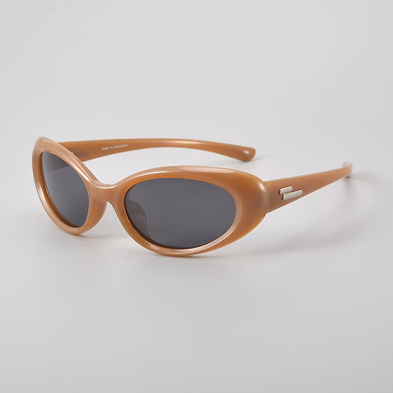 2024 New Arrivals Luxury Candy Cat Eye Sun Glasses Jelly Fashion Brand Designer Unisex Y2K Polarized Sunglasses with Brand Logo