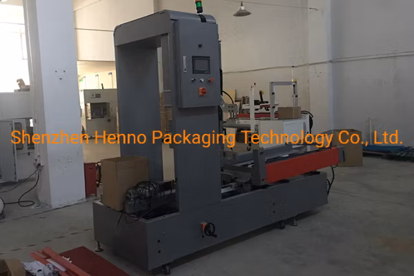 Hennopack Vacuum-Less Case Erector Packing Machine for Express Box Small Automatic Packaging Line