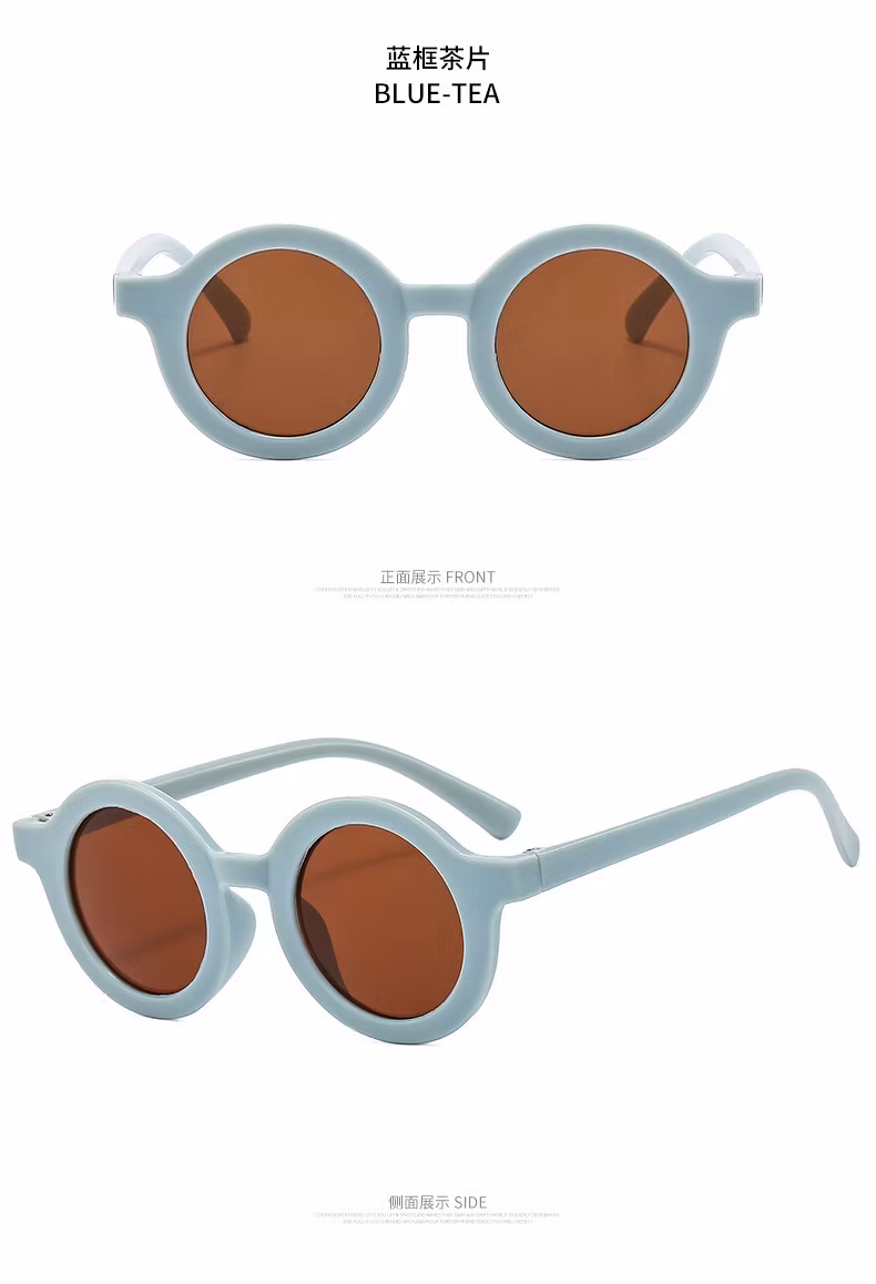 Wholesale Spot Korean Children Sunglasses Trend Retro Boys Girls Glasses