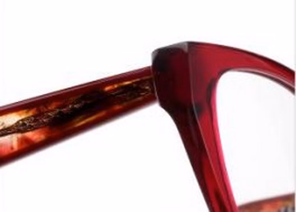 2024 New Arrival OEM High Quality Full Rim Acetate Cat Eye Teansparent Unisex Optical Frame