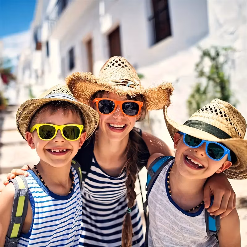 Party Kids Sunglasses Neon Colors UV Protection Sun Glasses Party Favors Fashion Sunglasses for Children Boys Girls