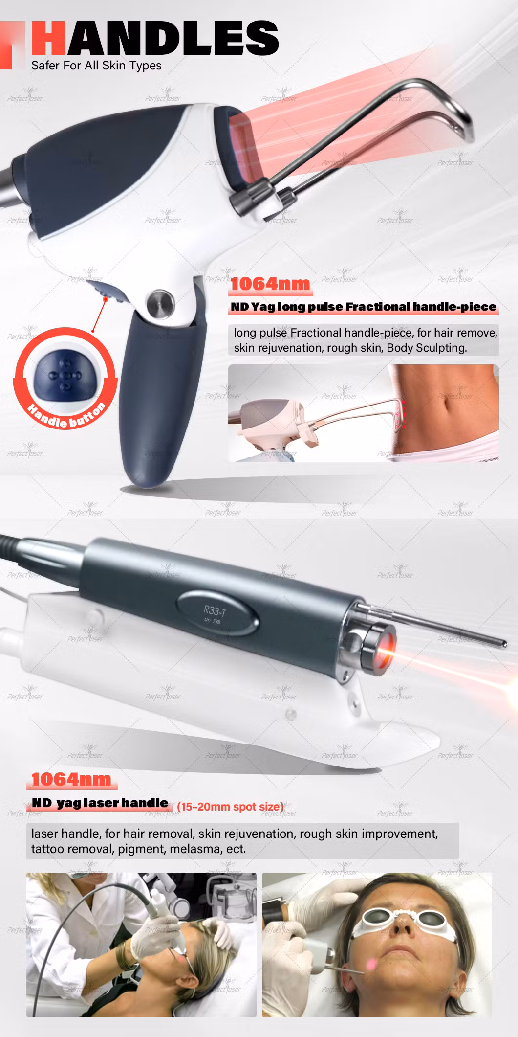 Air Cooling Fotona CO2 2940 Fractional Erbium Er YAG Beauty Laser