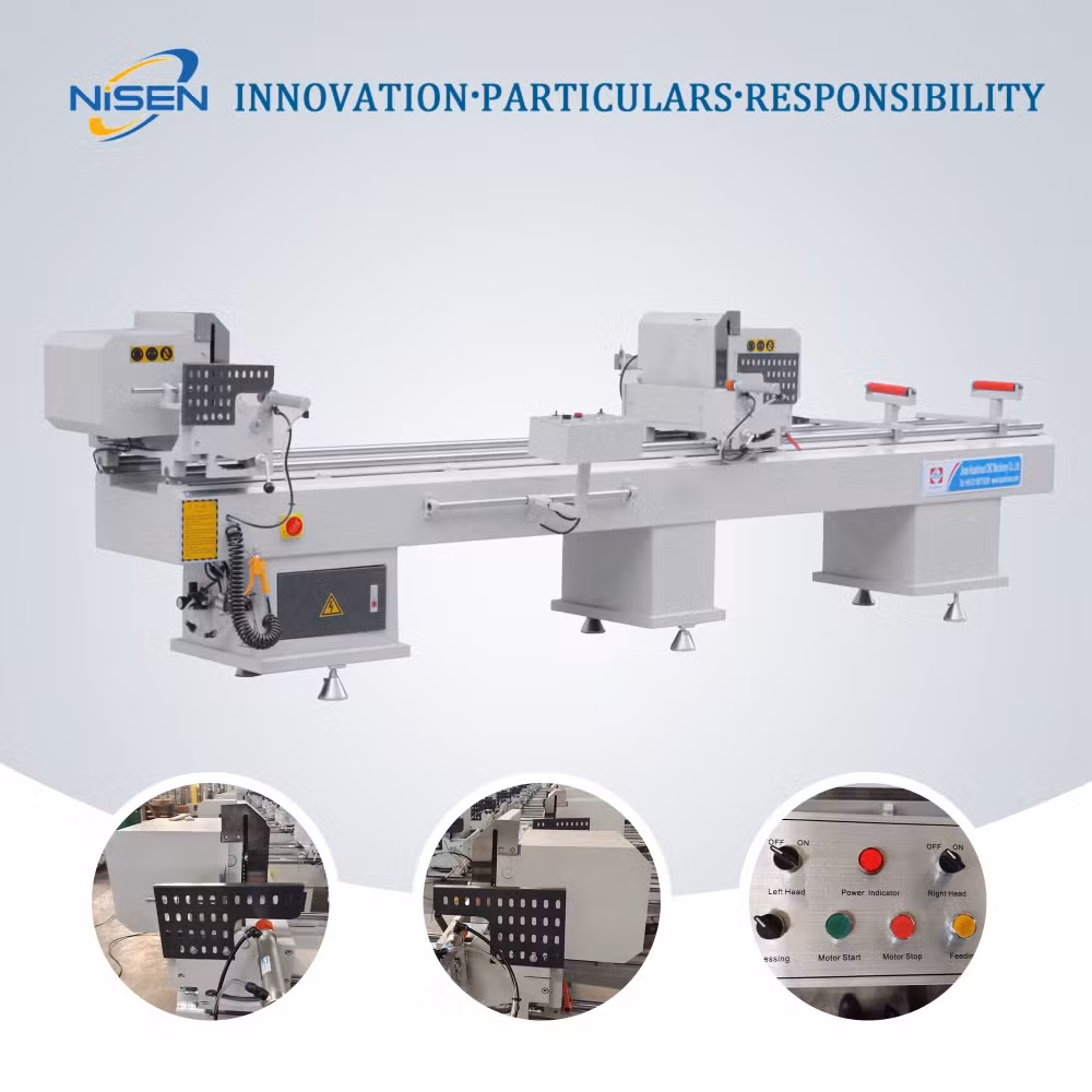 Cutting Machinery Window Frame Milling Aluminum UPVC Cutter CNC Double Head Precision Cutting Saw Ljz2s-550*4200-CNC